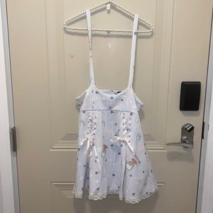 My neighbor Totoro Suspender skirt dress
